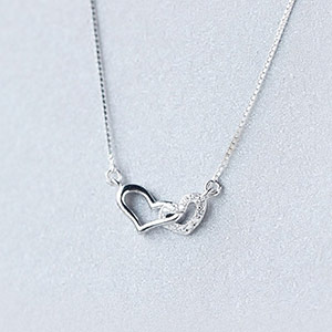 Heart to Heart Sterling Silver Necklace