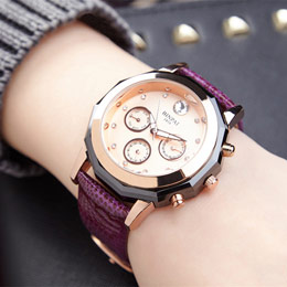Bimpie ladies leather fashion watch