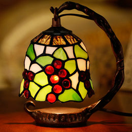 European style rainbow 3D gemstone table lamp