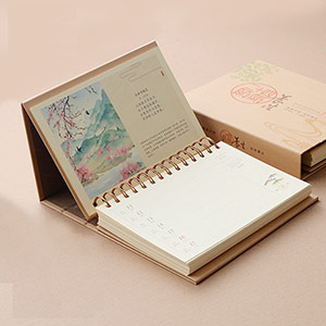 Small fresh notebook calendar
