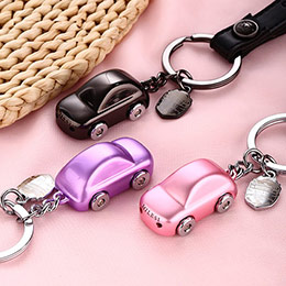 Korean rhinestone car keychain