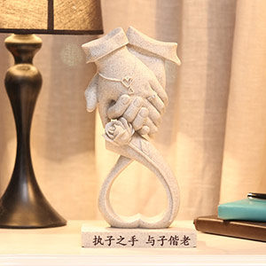 Holding hands wedding decorations