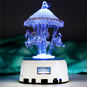 Crystal Carousel Music Box