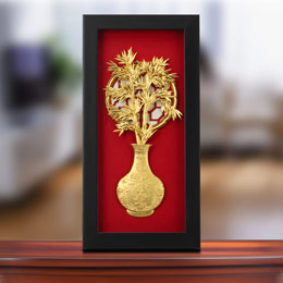 Rising Gold Foil Portrait
