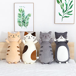 Japanese cartoon cat pillow