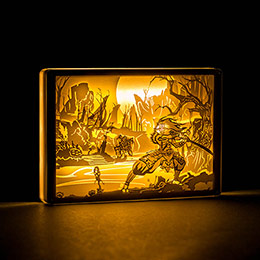 Dota 2 Domination Jugg Paper Sculpture Lamp