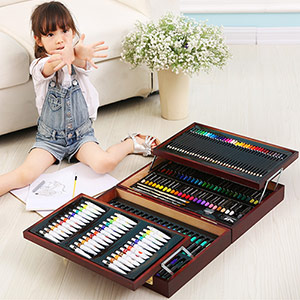 Crayon and watercolor set