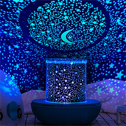 Romantic rotating starry sky projection lamp