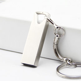 Mini metal USB flash drive with customizable logo