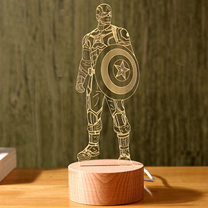 Captain America 3D Night Light