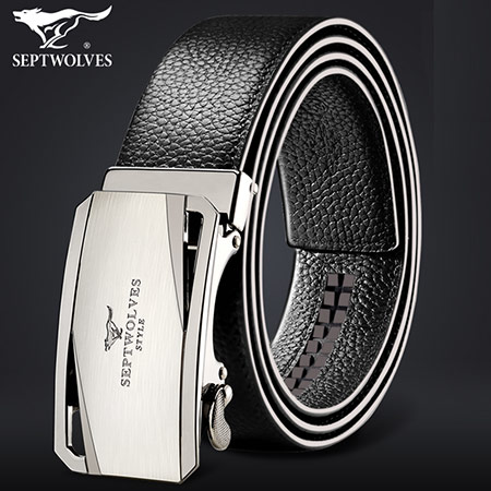 Septwolves men's automatic buckle belt