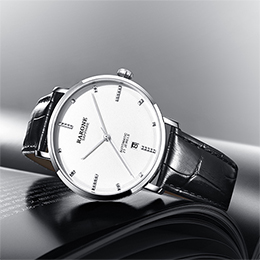 Renault leather quartz watch