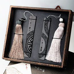 Chinese style ebony bookmark