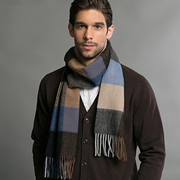 Men's Plaid Scarf
