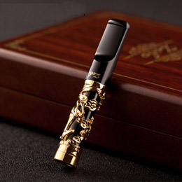 Dragon carved filter cigarette holder