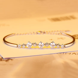 Destiny Three Life Platinum Bracelet