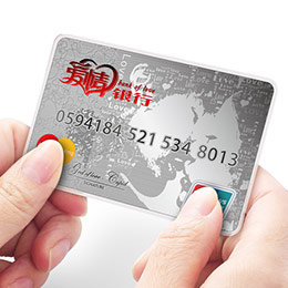 1000 Pure Silver Love Bank Card Customization