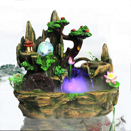 Fountain rockery Feng Shui wheel decoration