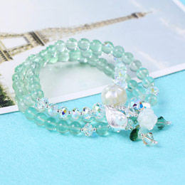 Green Forest Fluorite Bracelet