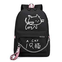 Cute cat girls backpack