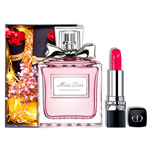 Dior perfume lipstick gift box