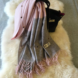 Autumn and winter women's wool brushed scarf