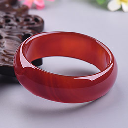 Natural red agate bracelet