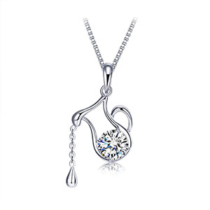 Zodiac sterling silver necklace