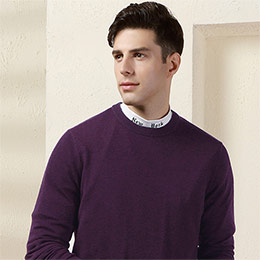 Red Bean Men's Crew Neck Sweater