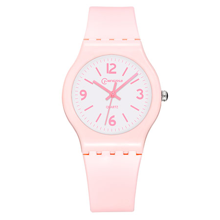 Korean style pink student watch