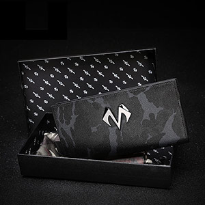 Men's long camouflage wallet