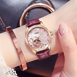 Caroline diamond ladies mechanical watch