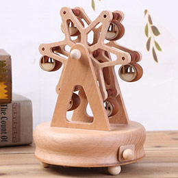 Wooden Ferris Wheel Music Box