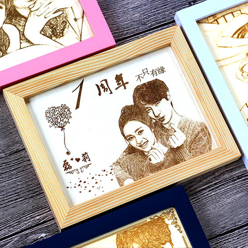 Anniversary woodcut custom