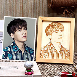 Photo Woodcut Customization