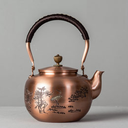Rongshantang handmade pure copper teapot