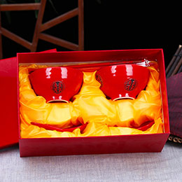 Chinese style wedding ceramic gift box