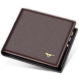 Septwolves short leather wallet