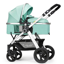 Baby stroller with sitting and lying function