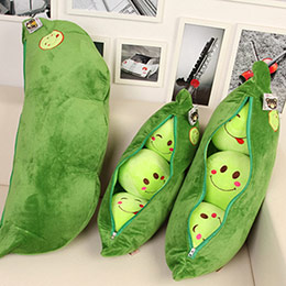 Cute pea pod pillow