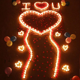 Romantic confession creative candle package