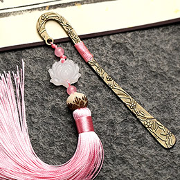 Chinese style bodhi seed tassel bookmark