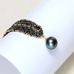 Black Pearl Saltwater Pearl Necklace