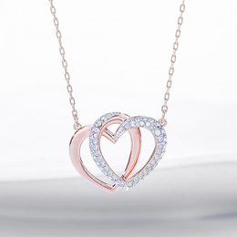 Swarovski hart ketting