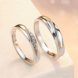 Only Love Intertwined Couple Ring