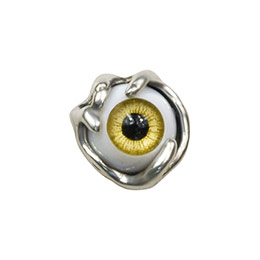 Trendy Eyeball Thai Silver Earrings