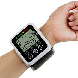 Home automatic wrist blood pressure monitor