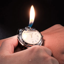 Creative watch lighter