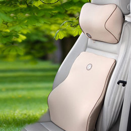 Car waist memory foam cushion set