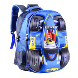 3D Racing Primary School Bag